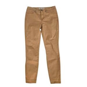 REWASH Brand LA Womens Frayed Cut Off Mid Rise Skinny Jeans Mustard Size 9/29
